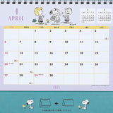 Sanrio Ring Calendar 2025 Snoopy Desk Calendar with Schedule Stickers 451398