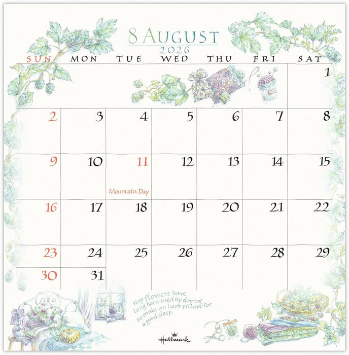 Hallmark 2026 Desk Calendar The Herb Catalogue 845568
