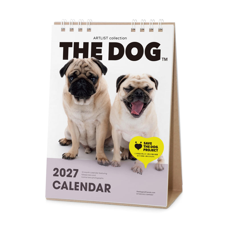 THE DOG 2027 Desk Calendar [Pug]