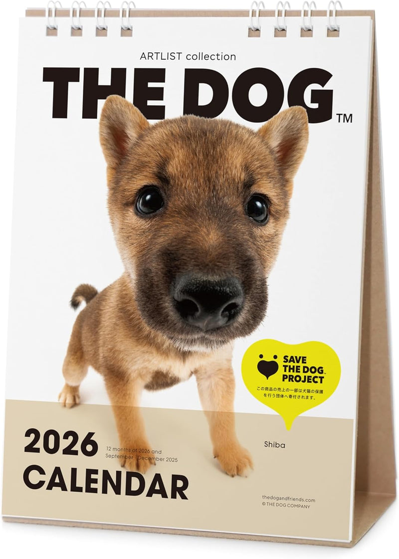 THE DOG 2026 Desk Calendar [Shiba]