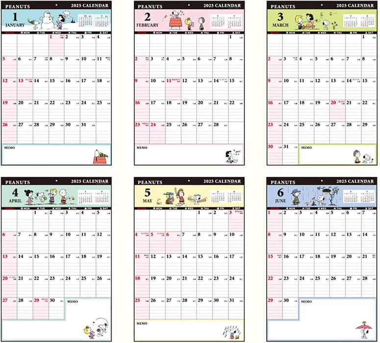 Sanrio Writable Calendar 2025 Snoopy Wal Calendar 454222