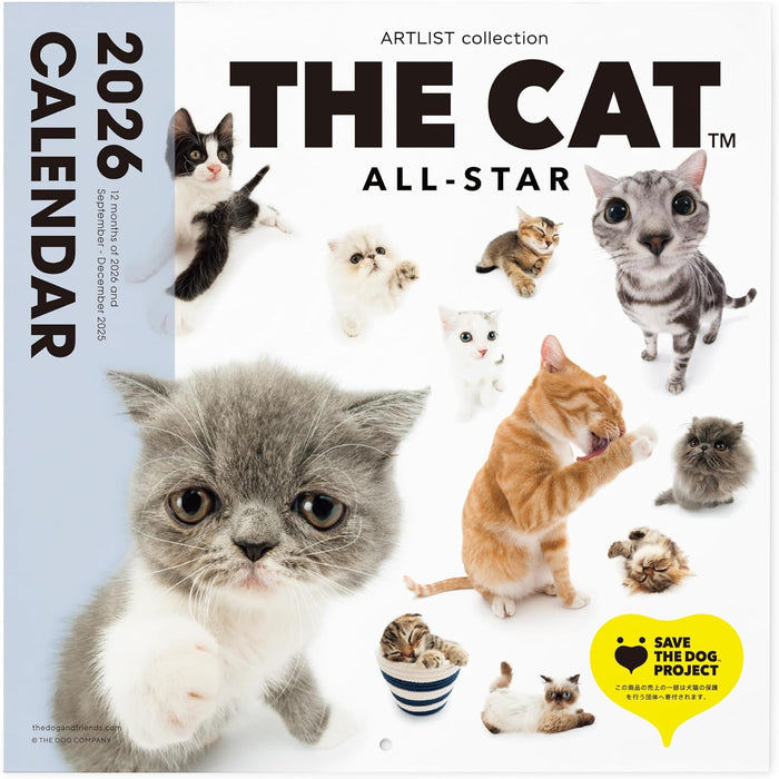 THE CAT 2026 Wall Calendar Large Size [All Stars]