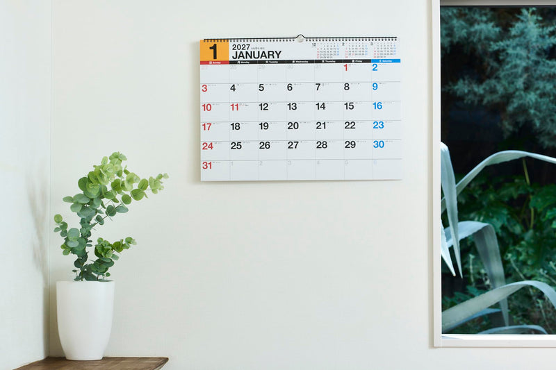 Greeting Life 2027 Desk Calendar House Box Flower C-1811-TK