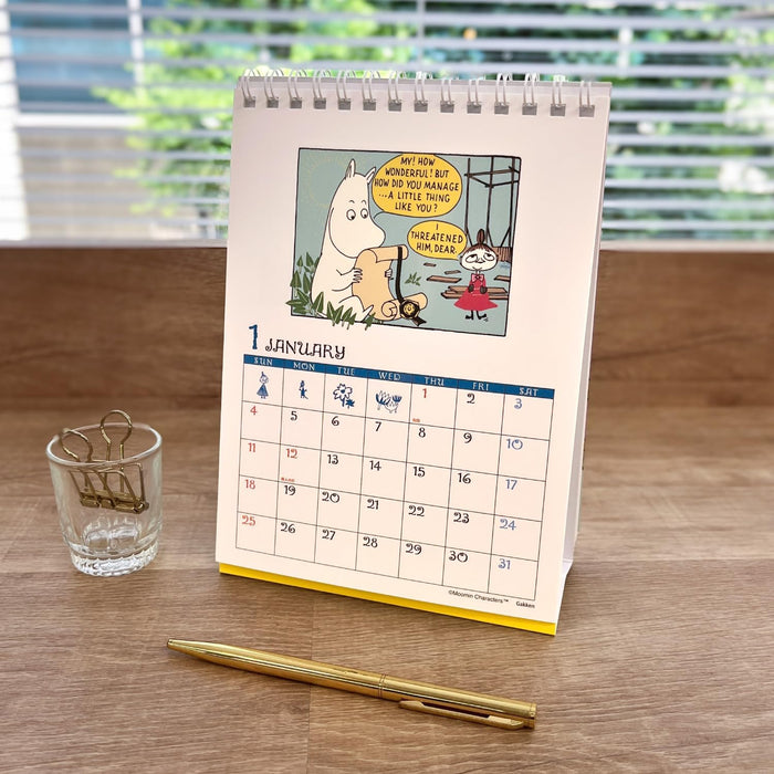 Gakken Sta:Ful 2026 Calendar Moomin Desk Calendar M10502