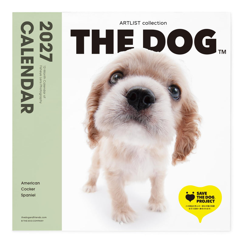 THE DOG 2027 Wall Calendar Large Size [American Cocker Spaniel]