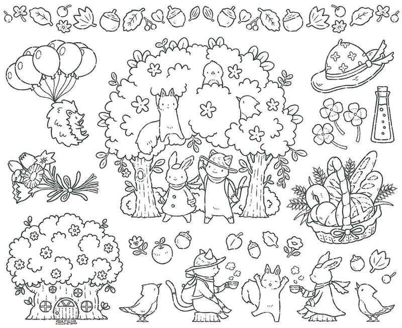 CHOCOTTO Nurie Biyori - Perfect day for a little coloring series - Sai-Sai Calendar (Download Bonus Included)