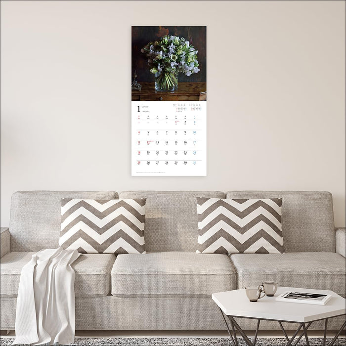 2026 Calendar French style FLOWERS