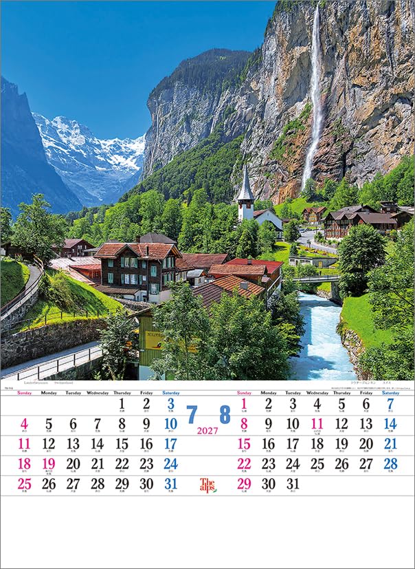 Todan 2027 Wall Calendar The Alps CL27-1028