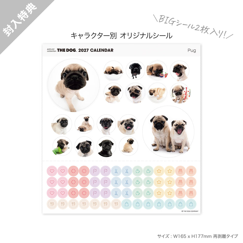THE DOG 2027 Desk Calendar [Pug]