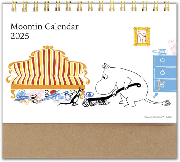 Gakken Sta:Ful 2025 Calendar Moomin Desk Ring Calendar M09532