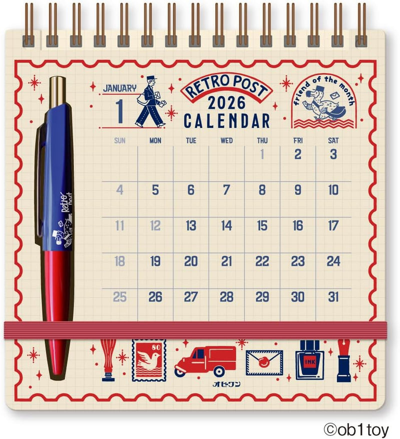 New Japan Calendar 2026 Desk Calendar ob1toy Scribble Calendar NK4290