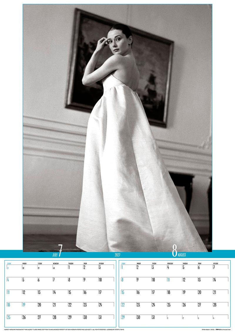 Try-X 2027 Wall Calendar Audrey Hepburn B2 27CL-341