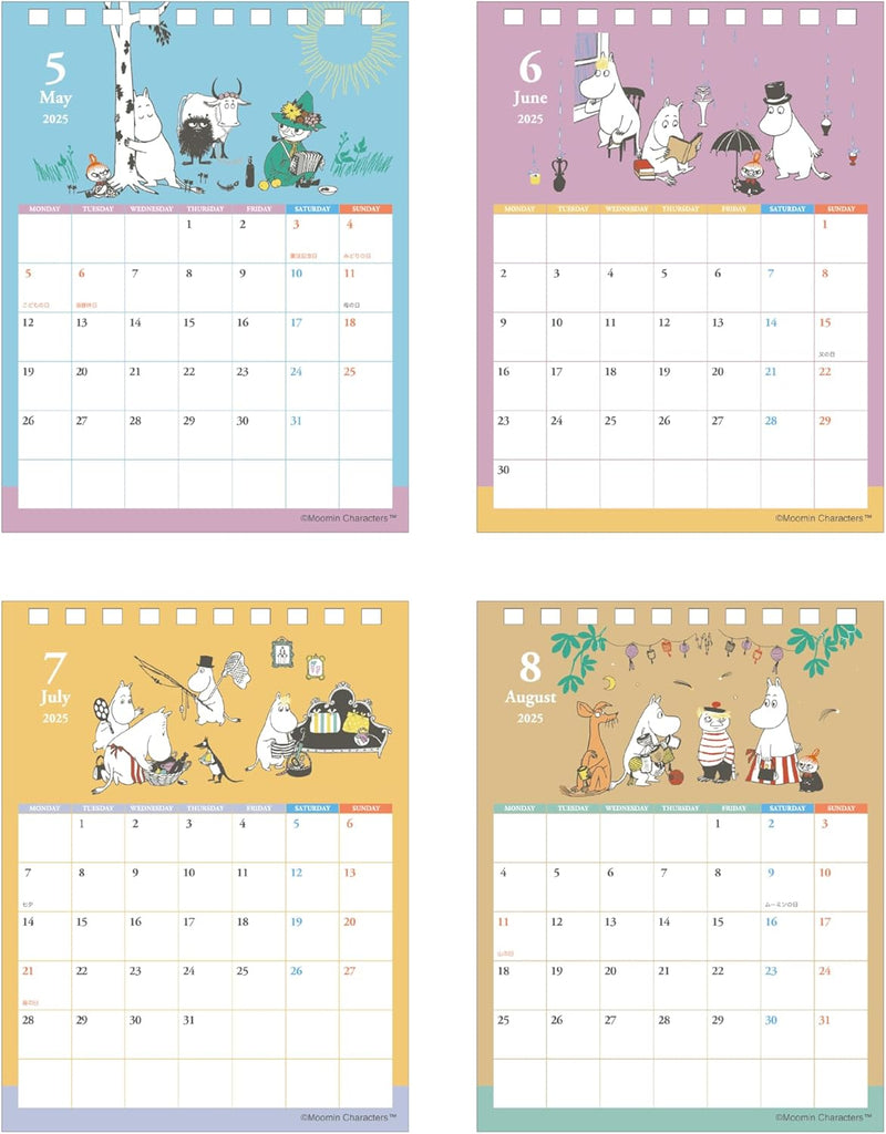 Sun-Star Stationery Moomin 2025 Desk Calendar S8521182