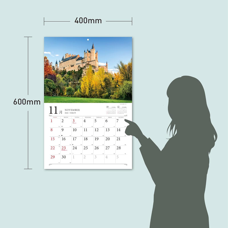 Dreamy Castles and Charming Streets: Fairytale Land 2026 Calendar