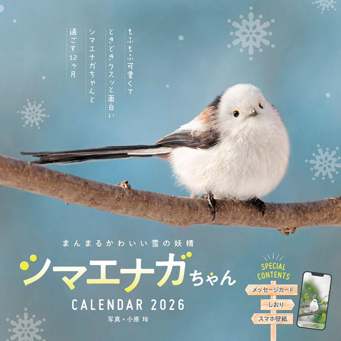 Manmaru Kawaii Snow Fairy Shimaenaga-chan CALENDAR 2026 (Impress Calendar 2026)