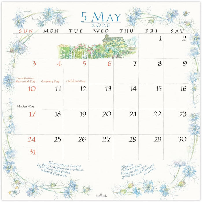 Hallmark 2026 Wall Calendar The Herb Catalogue Large 845315