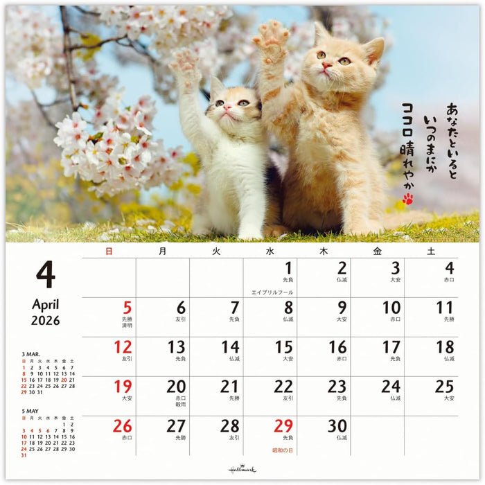 Hallmark 2026 Wall Calendar Homenyanko Large 845308