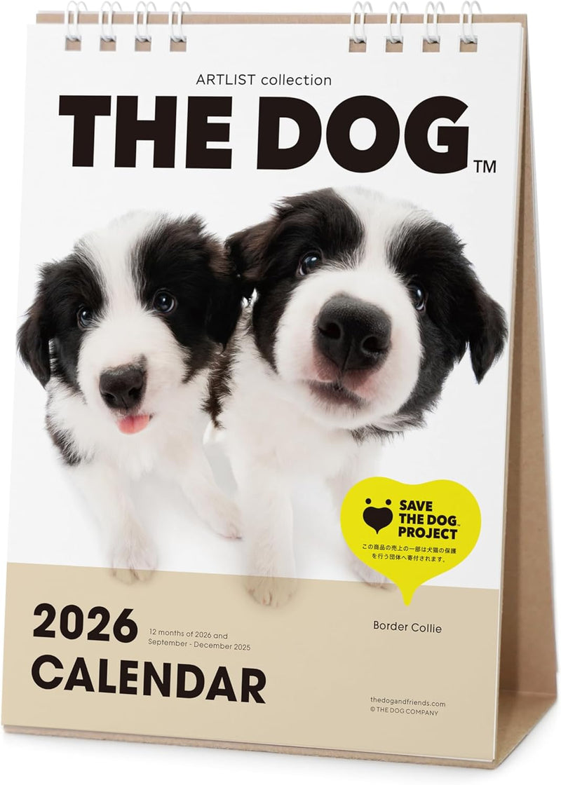 THE DOG 2026 Desk Calendar [Border Collie]