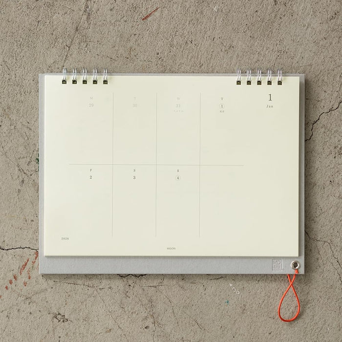 Midori 2026 Desk Calendar MD Calendar Weekly + Memo 31391006