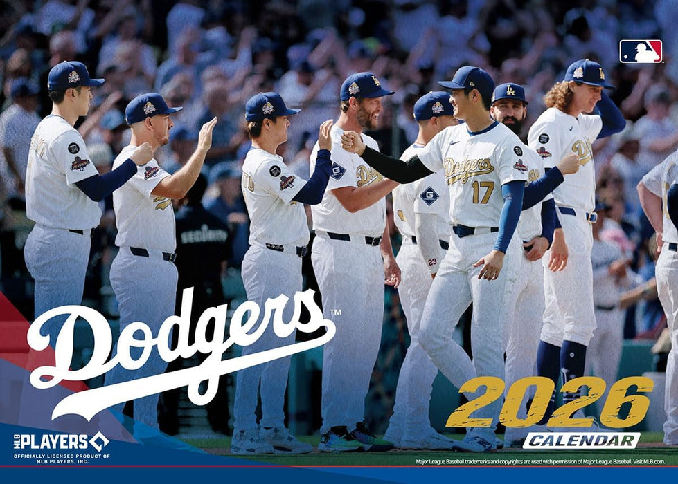 Ensky Dodgers 2026 Desk Calendar 16 x 21cm CL-556