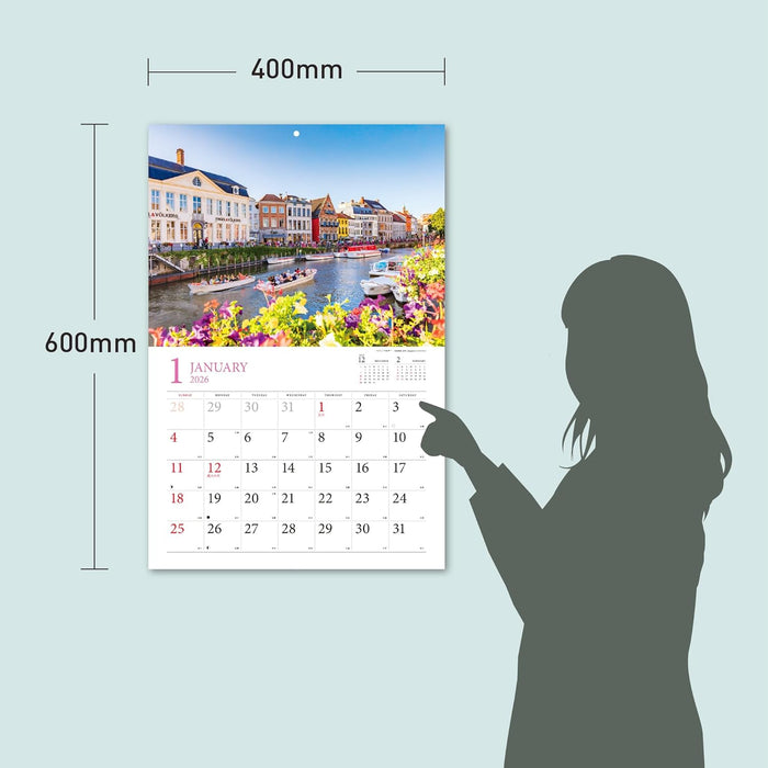 Charming Flower-Filled Corners of the World 2026 Calendar