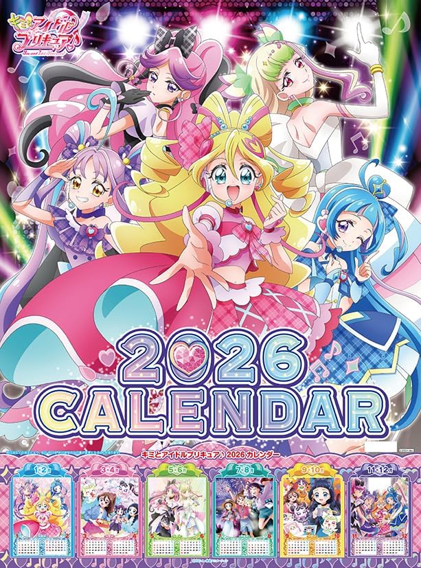 Toei Animation You and Idol Precure 2026 Calendar A2 CL-015