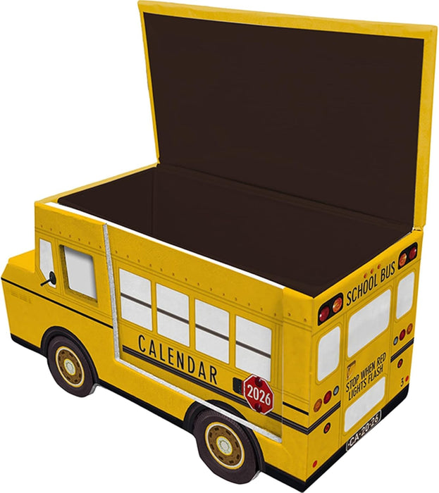 Greeting Life 2026 Desk Calendar Carbox School Bus C-1736-TK