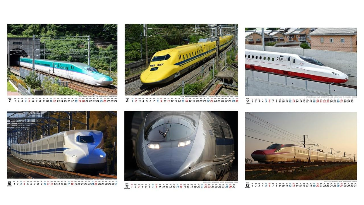 2026 Shinkansen Desk Calendar