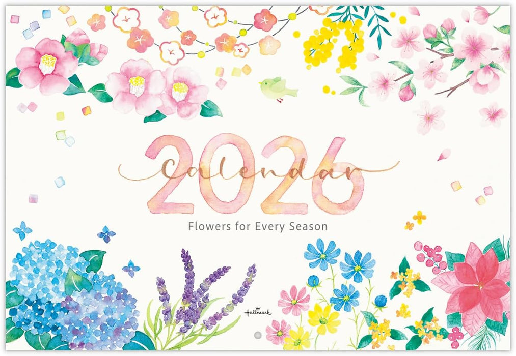 Hallmark 2026 Wall Calendar Large Flowers for Every Season 845391