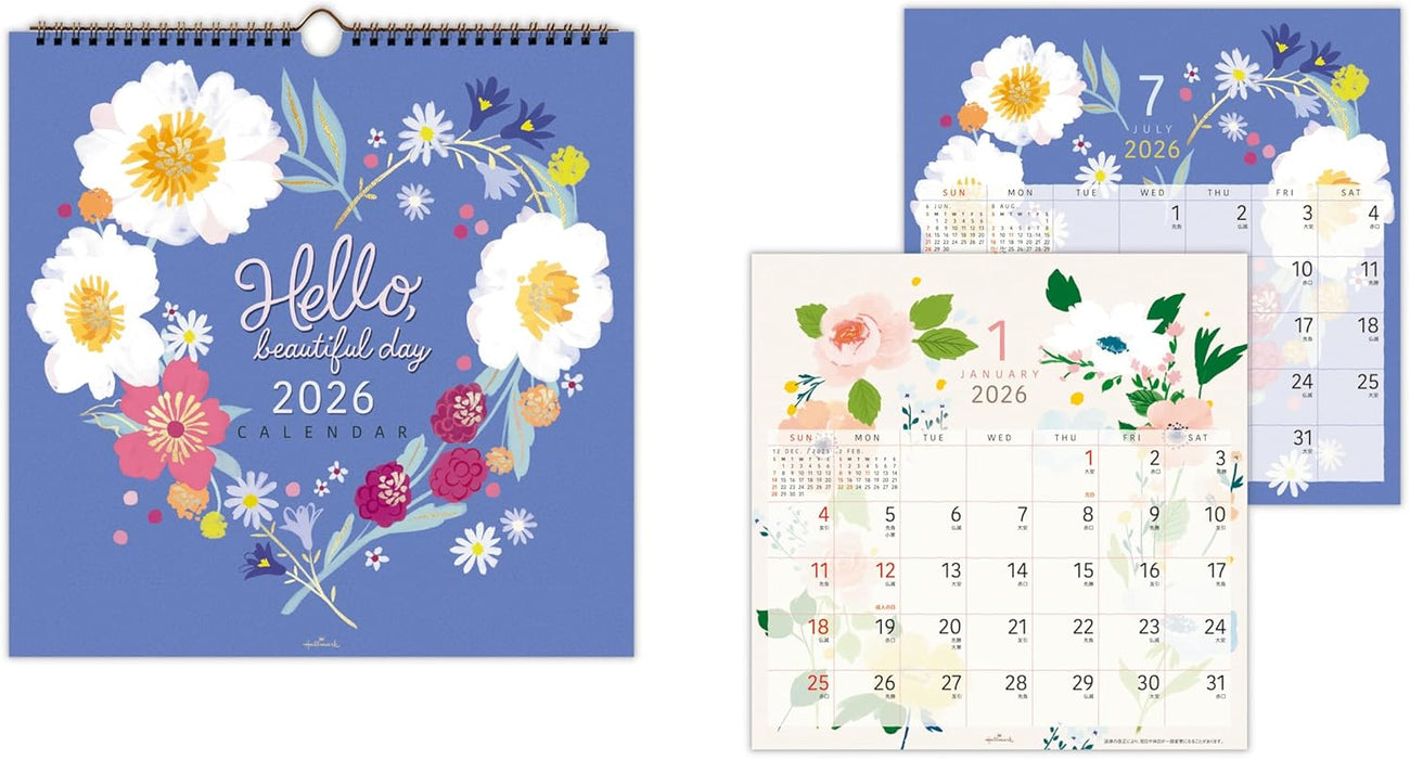 Hallmark 2026 Wall Calendar Flower Friends Large 845339