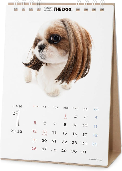 THE DOG 2025 Desk Calendar [Shih Tzu]