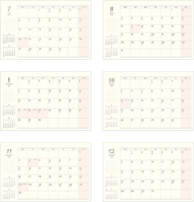 EL COMMUN MATOKA 2026 Desk Calendar Litera CAL-161