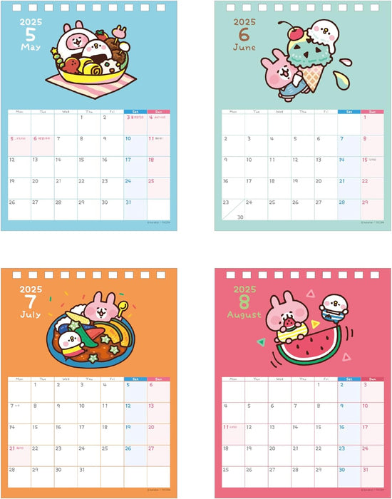 Sun-Star Stationery Kanahei 2025 Desk Calendar Pike & Usagi S8521220