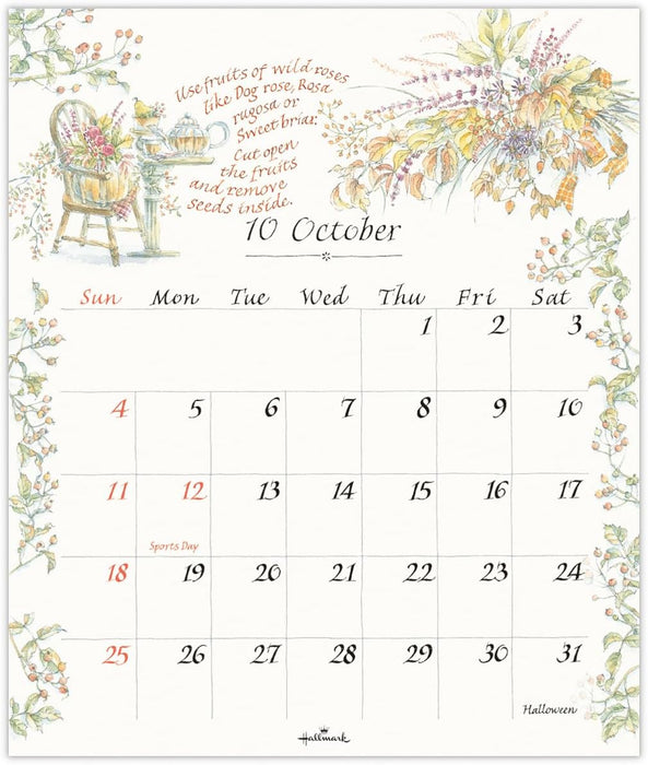 Hallmark 2026 Wall Calendar The Herb Catalogue Small 845414