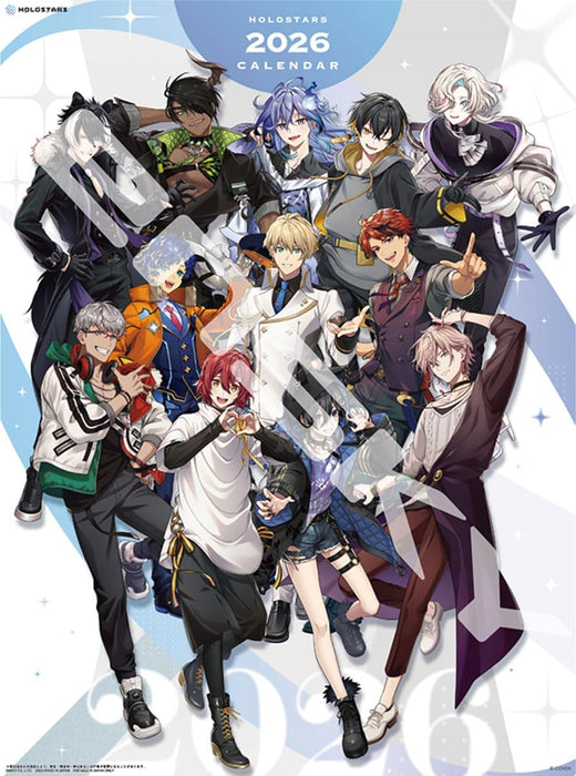 Ensky HOLOSTARS 2026 Calendar B3 CL-030