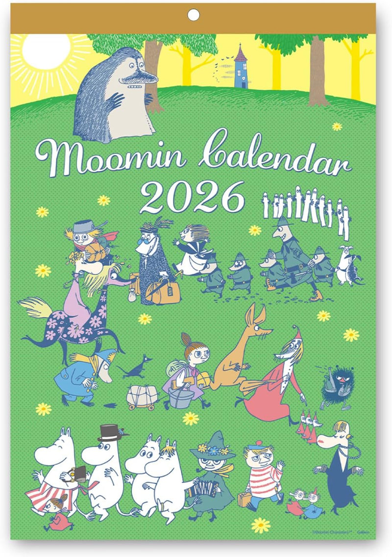 Gakken Sta:Ful 2026 Calendar Moomin Wall Calendar All Stars Easy-to-Read AM16012
