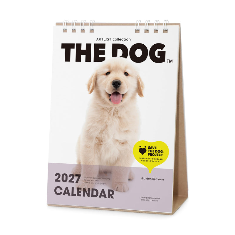 THE DOG 2027 Desk Calendar [Golden Retriever]