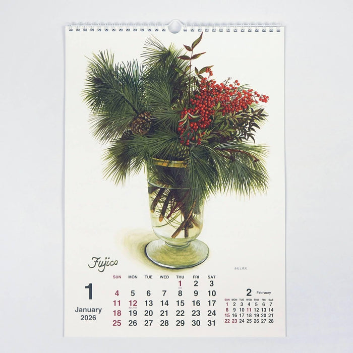 Fujico Hashimoto 2026 Wall Calendar Asama Mountain Foothills L CAL-205