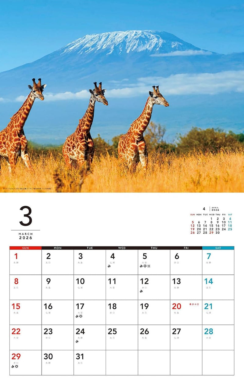 Superb View! World Heritage Sites Calendar 2026 (Monthly/Wall Calendar)