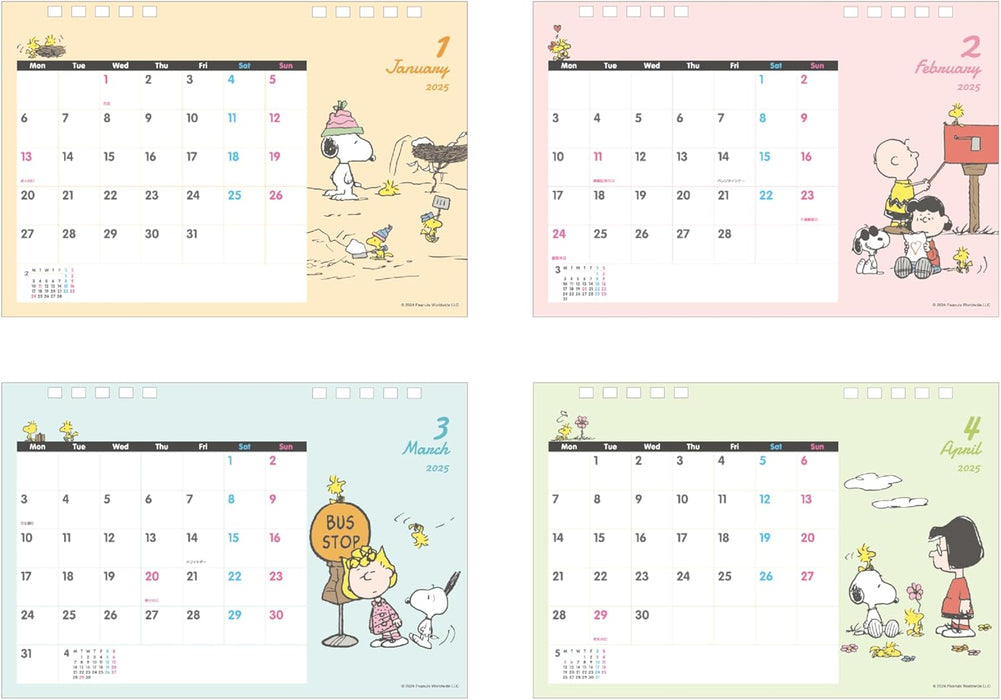 Sun-Star Stationery Snoopy 2025 Desk Calendar Snoopy S8520909