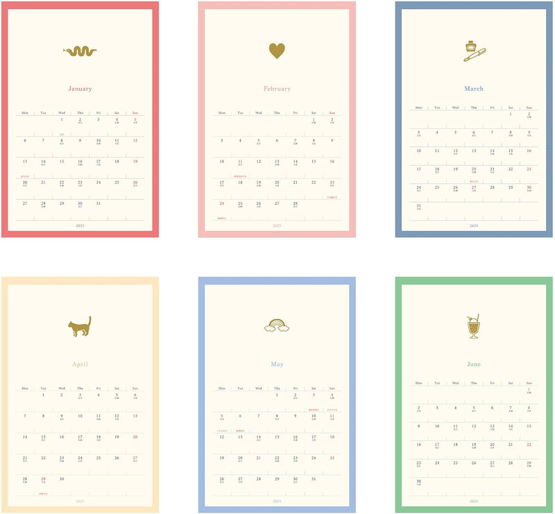 EL COMMUN MATOKA 2025 Desk Calendar Lucia CAL-114