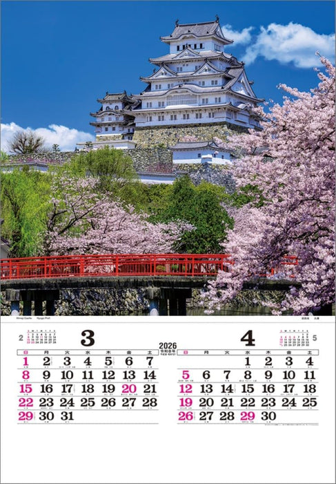 Todan 2026 Wall Calendar Japan (Film) TD-501 CL26-1042
