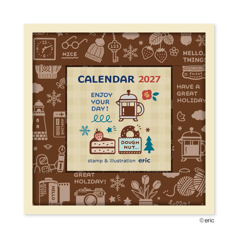 New Japan Calendar 2027 Page-A-Day Calendar eric color NK4420