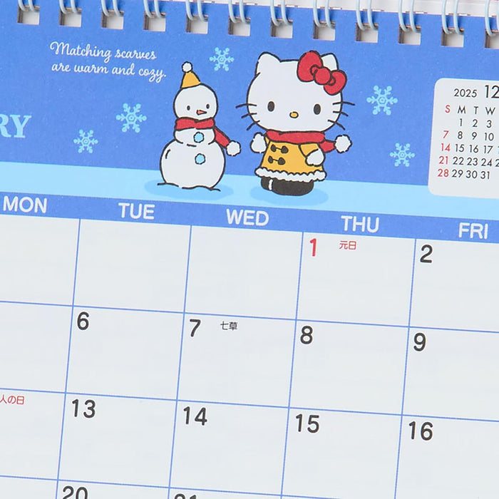 Sanrio Ring Calendar 2026 Hello Kitty Desk Calendar 622028