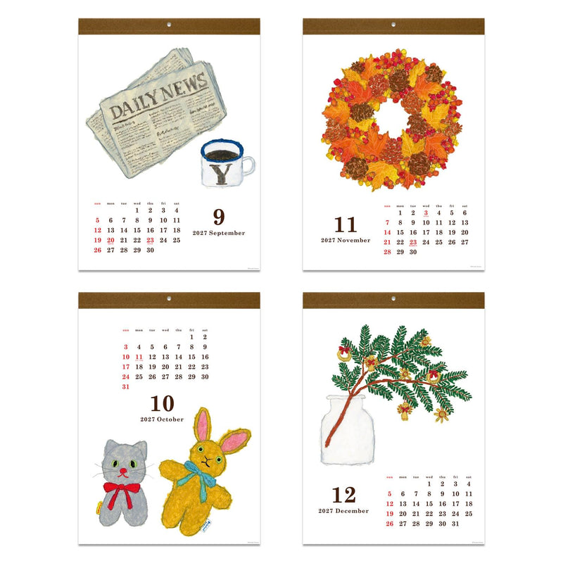 Noritsu NOLTY 2027 Desk Calendar 2-Month Modified A5 C263
