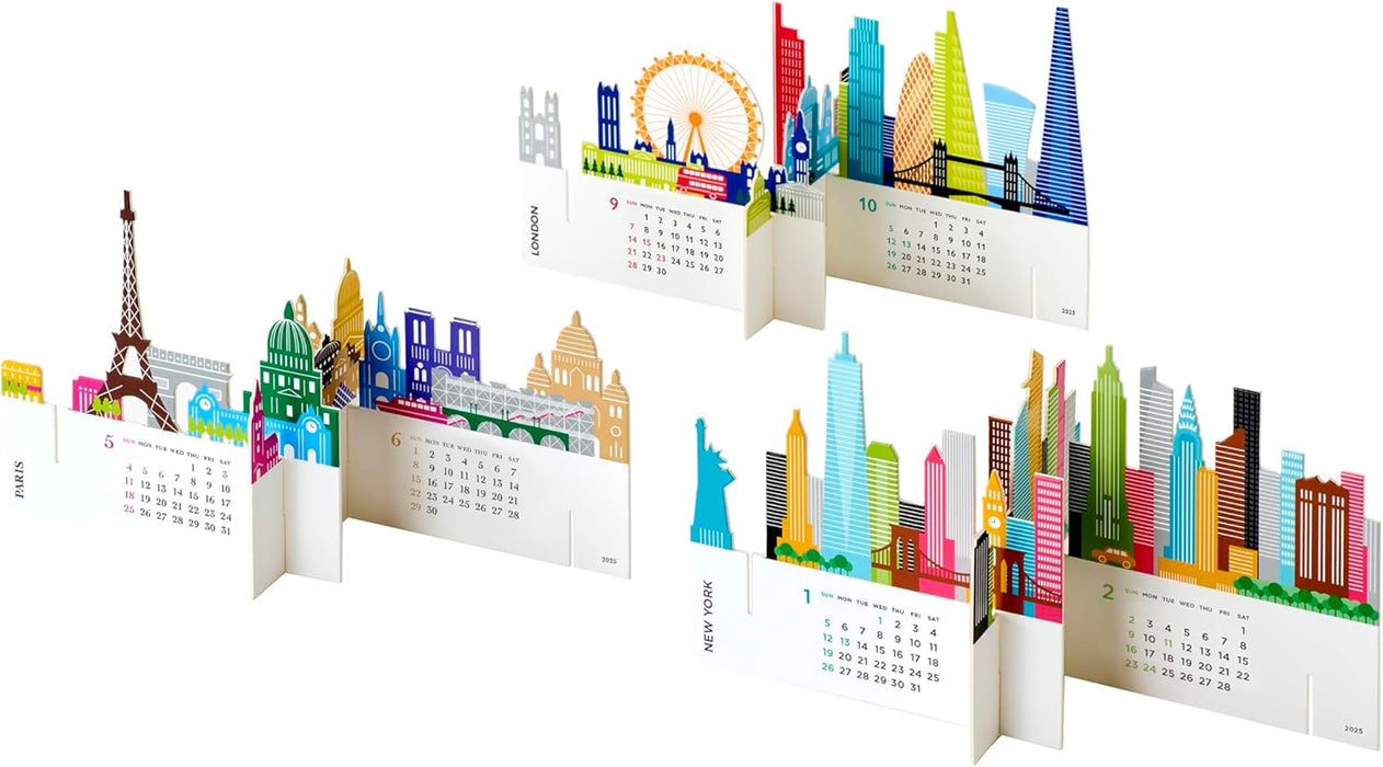 good morning 2025 desk calendar city 2067