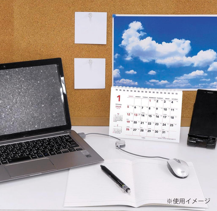 M-PLAN 2025 Cubics Desk Calendar with Auspicious Days B6 Basic 203926-01