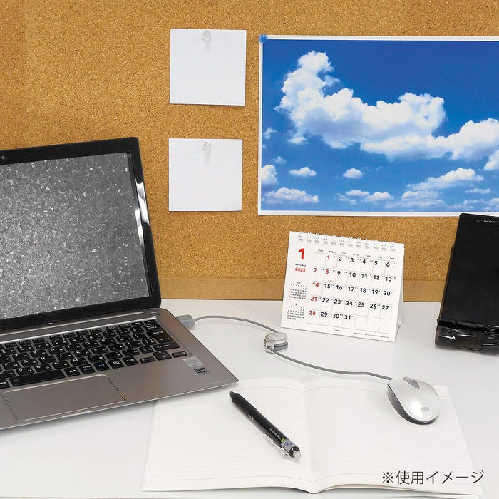 M-PLAN 2025 Cubics Desk Calendar Mini Yoko Spiral Basic 203902-01