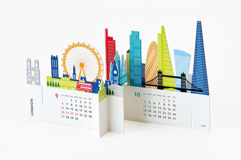 good morning 2026 desk calendar city 2302