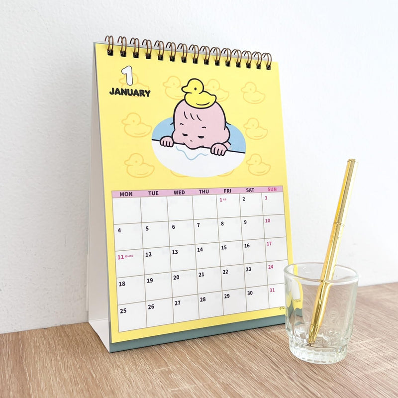 M-PLAN 2027 Cubics Desk Calendar 3-Month Basic 204107-01-65